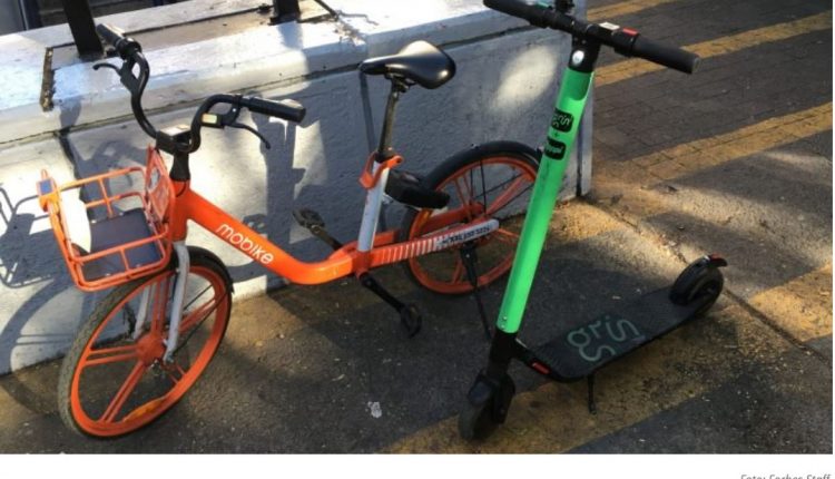 Bicis y scooters sin anclaje