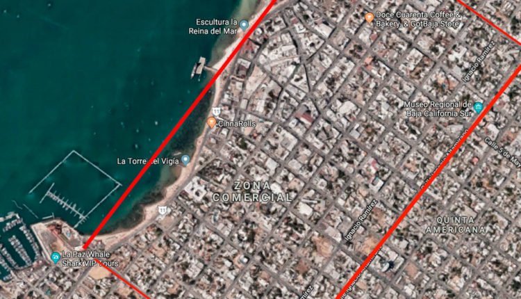 Mapa cajones de parquímetros en ampliacion la paz de copemsa parquimetros